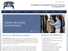 Tablet Screenshot of jiffysteamers.com.au